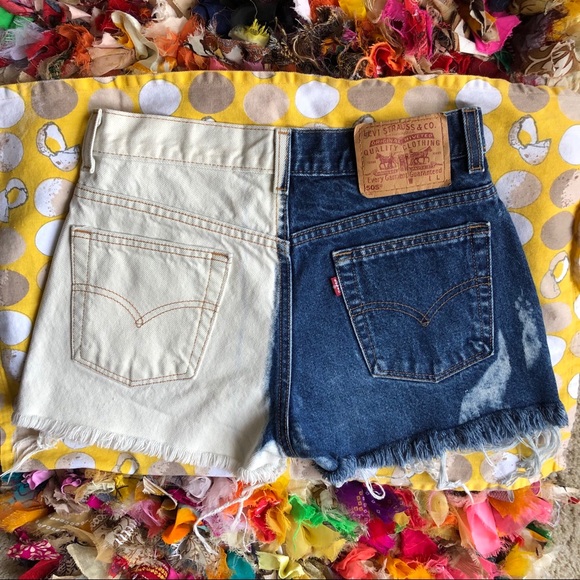 Levi's Pants - Vintage Petros Levi’s 505 acid wash cutoff shorts